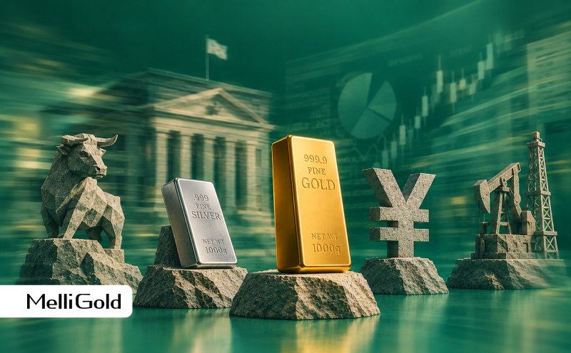 یک هفته تا نشست فدرال رزرو برای تعیین نرخ بهره؛ طلا زیر فشار ماند، نقره رشد کرد